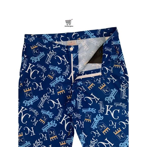MLB Men's Size 46 Kansas City Royals MLB Baseball All Over Print Adult Pants - Picture 4 of 9